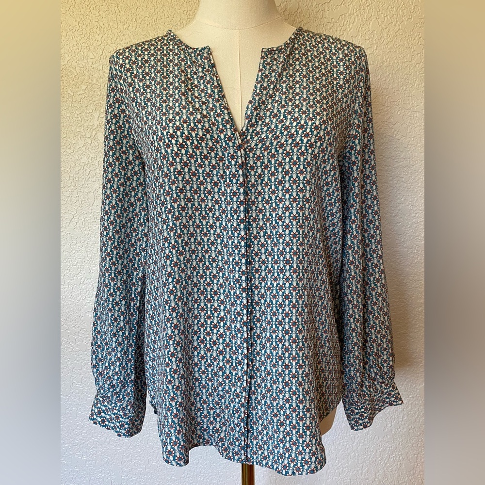 Joie silk long sleeve blouse XS